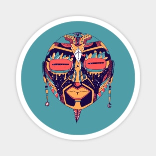 Retro Triad African Mask 2 Magnet